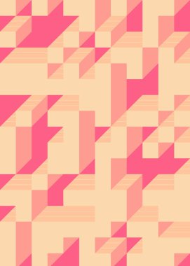 Edward Zajec 'in 1971' deki Il Cubo 'sunun uygulanması. Esasen 8 taştan oluşan bir Truchet fayans seti ve yerleştirme sanatı illüstrasyonu için kurallar