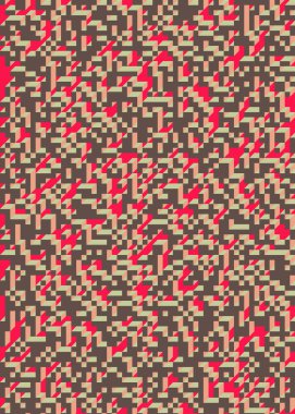 Edward Zajec 'in 1971' deki Il Cubo 'sunun uygulanması. Esasen 8 taştan oluşan bir Truchet fayans seti ve yerleştirme sanatı illüstrasyonu için kurallar