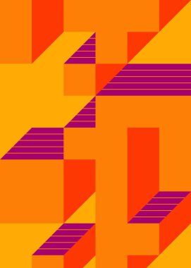 Edward Zajec 'in 1971' deki Il Cubo 'sunun uygulanması. Esasen 8 taştan oluşan bir Truchet fayans seti ve yerleştirme sanatı illüstrasyonu için kurallar