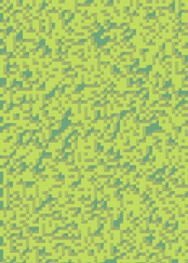 Edward Zajec 'in 1971' deki Il Cubo 'sunun uygulanması. Esasen 8 taştan oluşan bir Truchet fayans seti ve yerleştirme sanatı illüstrasyonu için kurallar