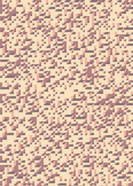 Edward Zajec 'in 1971' deki Il Cubo 'sunun uygulanması. Esasen 8 taştan oluşan bir Truchet fayans seti ve yerleştirme sanatı illüstrasyonu için kurallar