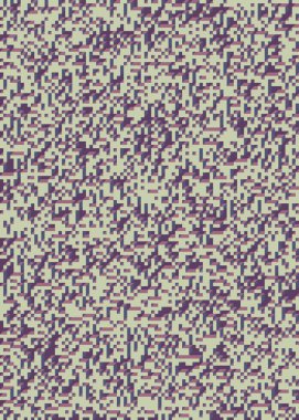 Edward Zajec 'in 1971' deki Il Cubo 'sunun uygulanması. Esasen 8 taştan oluşan bir Truchet fayans seti ve yerleştirme sanatı illüstrasyonu için kurallar