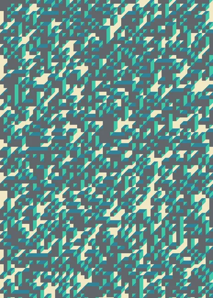 Edward Zajec 'in 1971' deki Il Cubo 'sunun uygulanması. Esasen 8 taştan oluşan bir Truchet fayans seti ve yerleştirme sanatı illüstrasyonu için kurallar