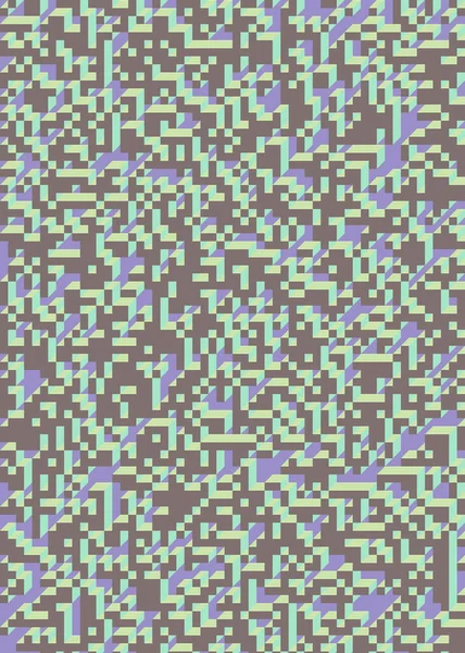 Edward Zajec 'in 1971' deki Il Cubo 'sunun uygulanması. Esasen 8 taştan oluşan bir Truchet fayans seti ve yerleştirme sanatı illüstrasyonu için kurallar