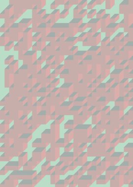 Edward Zajec 'in 1971' deki Il Cubo 'sunun uygulanması. Esasen 8 taştan oluşan bir Truchet fayans seti ve yerleştirme sanatı illüstrasyonu için kurallar