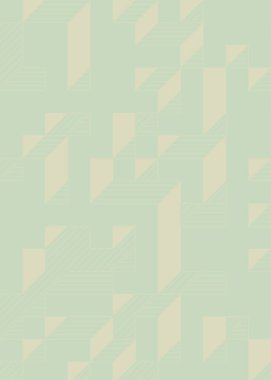 Edward Zajec 'in 1971' deki Il Cubo 'sunun uygulanması. Esasen 8 taştan oluşan bir Truchet fayans seti ve yerleştirme sanatı illüstrasyonu için kurallar