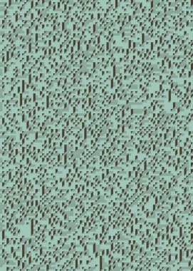 Edward Zajec 'in 1971' deki Il Cubo 'sunun uygulanması. Esasen 8 taştan oluşan bir Truchet fayans seti ve yerleştirme sanatı illüstrasyonu için kurallar