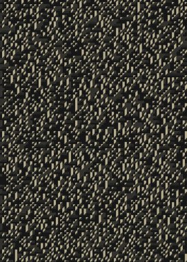 Edward Zajec 'in 1971' deki Il Cubo 'sunun uygulanması. Esasen 8 taştan oluşan bir Truchet fayans seti ve yerleştirme sanatı illüstrasyonu için kurallar