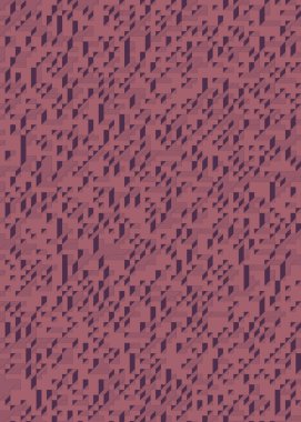 Edward Zajec 'in 1971' deki Il Cubo 'sunun uygulanması. Esasen 8 taştan oluşan bir Truchet fayans seti ve yerleştirme sanatı illüstrasyonu için kurallar