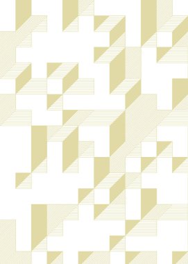 Edward Zajec 'in 1971' deki Il Cubo 'sunun uygulanması. Esasen 8 taştan oluşan bir Truchet fayans seti ve yerleştirme sanatı illüstrasyonu için kurallar