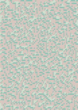 Edward Zajec 'in 1971' deki Il Cubo 'sunun uygulanması. Esasen 8 taştan oluşan bir Truchet fayans seti ve yerleştirme sanatı illüstrasyonu için kurallar