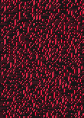 Edward Zajec 'in 1971' deki Il Cubo 'sunun uygulanması. Esasen 8 taştan oluşan bir Truchet fayans seti ve yerleştirme sanatı illüstrasyonu için kurallar