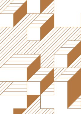 Edward Zajec 'in 1971' deki Il Cubo 'sunun uygulanması. Esasen 8 taştan oluşan bir Truchet fayans seti ve yerleştirme sanatı illüstrasyonu için kurallar