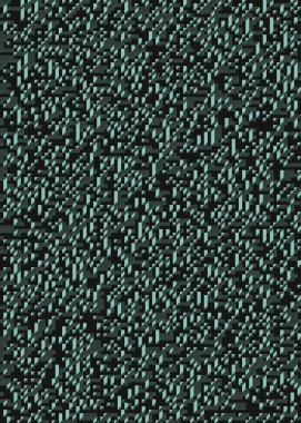 Edward Zajec 'in 1971' deki Il Cubo 'sunun uygulanması. Esasen 8 taştan oluşan bir Truchet fayans seti ve yerleştirme sanatı illüstrasyonu için kurallar