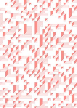 Edward Zajec 'in 1971' deki Il Cubo 'sunun uygulanması. Esasen 8 taştan oluşan bir Truchet fayans seti ve yerleştirme sanatı illüstrasyonu için kurallar