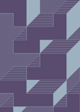 Edward Zajec 'in 1971' deki Il Cubo 'sunun uygulanması. Esasen 8 taştan oluşan bir Truchet fayans seti ve yerleştirme sanatı illüstrasyonu için kurallar