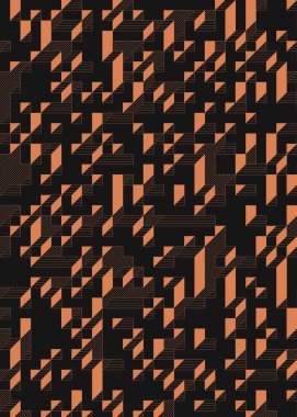 Edward Zajec 'in 1971' deki Il Cubo 'sunun uygulanması. Esasen 8 taştan oluşan bir Truchet fayans seti ve yerleştirme sanatı illüstrasyonu için kurallar