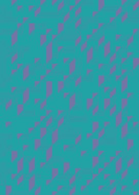 Edward Zajec 'in 1971' deki Il Cubo 'sunun uygulanması. Esasen 8 taştan oluşan bir Truchet fayans seti ve yerleştirme sanatı illüstrasyonu için kurallar