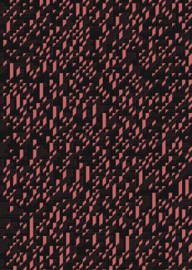 Edward Zajec 'in 1971' deki Il Cubo 'sunun uygulanması. Esasen 8 taştan oluşan bir Truchet fayans seti ve yerleştirme sanatı illüstrasyonu için kurallar