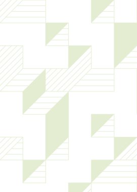 Edward Zajec 'in 1971' deki Il Cubo 'sunun uygulanması. Esasen 8 taştan oluşan bir Truchet fayans seti ve yerleştirme sanatı illüstrasyonu için kurallar