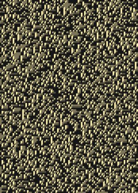 Edward Zajec 'in 1971' deki Il Cubo 'sunun uygulanması. Esasen 8 taştan oluşan bir Truchet fayans seti ve yerleştirme sanatı illüstrasyonu için kurallar