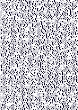 Edward Zajec 'in 1971' deki Il Cubo 'sunun uygulanması. Esasen 8 taştan oluşan bir Truchet fayans seti ve yerleştirme sanatı illüstrasyonu için kurallar