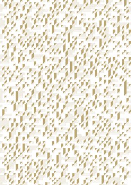 Edward Zajec 'in 1971' deki Il Cubo 'sunun uygulanması. Esasen 8 taştan oluşan bir Truchet fayans seti ve yerleştirme sanatı illüstrasyonu için kurallar