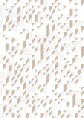 Edward Zajec 'in 1971' deki Il Cubo 'sunun uygulanması. Esasen 8 taştan oluşan bir Truchet fayans seti ve yerleştirme sanatı illüstrasyonu için kurallar