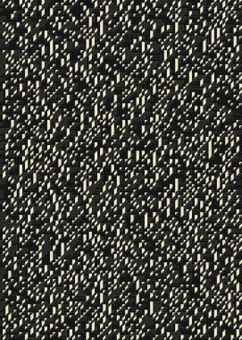 Edward Zajec 'in 1971' deki Il Cubo 'sunun uygulanması. Esasen 8 taştan oluşan bir Truchet fayans seti ve yerleştirme sanatı illüstrasyonu için kurallar