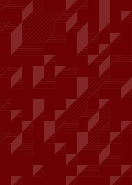 Edward Zajec 'in 1971' deki Il Cubo 'sunun uygulanması. Esasen 8 taştan oluşan bir Truchet fayans seti ve yerleştirme sanatı illüstrasyonu için kurallar