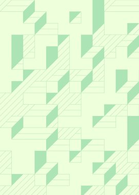 Edward Zajec 'in 1971' deki Il Cubo 'sunun uygulanması. Esasen 8 taştan oluşan bir Truchet fayans seti ve yerleştirme sanatı illüstrasyonu için kurallar