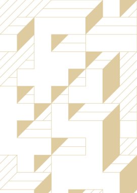 Edward Zajec 'in 1971' deki Il Cubo 'sunun uygulanması. Esasen 8 taştan oluşan bir Truchet fayans seti ve yerleştirme sanatı illüstrasyonu için kurallar