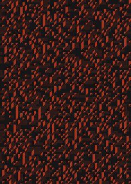 Edward Zajec 'in 1971' deki Il Cubo 'sunun uygulanması. Esasen 8 taştan oluşan bir Truchet fayans seti ve yerleştirme sanatı illüstrasyonu için kurallar