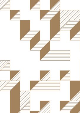 Edward Zajec 'in 1971' deki Il Cubo 'sunun uygulanması. Esasen 8 taştan oluşan bir Truchet fayans seti ve yerleştirme sanatı illüstrasyonu için kurallar