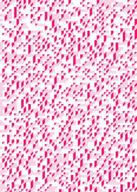 Edward Zajec 'in 1971' deki Il Cubo 'sunun uygulanması. Esasen 8 taştan oluşan bir Truchet fayans seti ve yerleştirme sanatı illüstrasyonu için kurallar