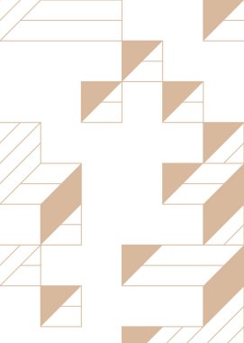 Edward Zajec 'in 1971' deki Il Cubo 'sunun uygulanması. Esasen 8 taştan oluşan bir Truchet fayans seti ve yerleştirme sanatı illüstrasyonu için kurallar