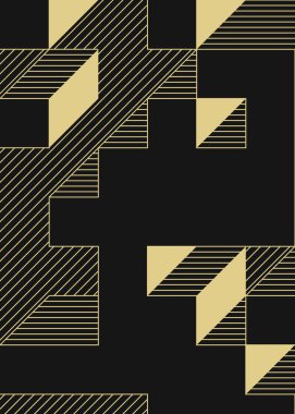 Edward Zajec 'in 1971' deki Il Cubo 'sunun uygulanması. Esasen 8 taştan oluşan bir Truchet fayans seti ve yerleştirme sanatı illüstrasyonu için kurallar