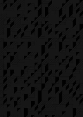 Edward Zajec 'in 1971' deki Il Cubo 'sunun uygulanması. Esasen 8 taştan oluşan bir Truchet fayans seti ve yerleştirme sanatı illüstrasyonu için kurallar