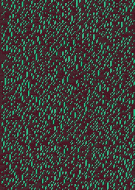 Edward Zajec 'in 1971' deki Il Cubo 'sunun uygulanması. Esasen 8 taştan oluşan bir Truchet fayans seti ve yerleştirme sanatı illüstrasyonu için kurallar