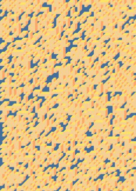 Edward Zajec 'in 1971' deki Il Cubo 'sunun uygulanması. Esasen 8 taştan oluşan bir Truchet fayans seti ve yerleştirme sanatı illüstrasyonu için kurallar