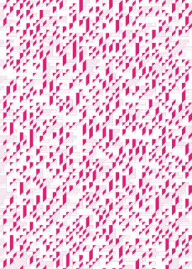 Edward Zajec 'in 1971' deki Il Cubo 'sunun uygulanması. Esasen 8 taştan oluşan bir Truchet fayans seti ve yerleştirme sanatı illüstrasyonu için kurallar