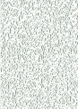 Edward Zajec 'in 1971' deki Il Cubo 'sunun uygulanması. Esasen 8 taştan oluşan bir Truchet fayans seti ve yerleştirme sanatı illüstrasyonu için kurallar