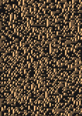 Edward Zajec 'in 1971' deki Il Cubo 'sunun uygulanması. Esasen 8 taştan oluşan bir Truchet fayans seti ve yerleştirme sanatı illüstrasyonu için kurallar