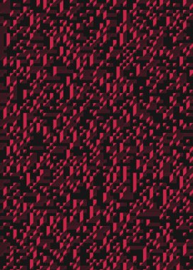 Edward Zajec 'in 1971' deki Il Cubo 'sunun uygulanması. Esasen 8 taştan oluşan bir Truchet fayans seti ve yerleştirme sanatı illüstrasyonu için kurallar