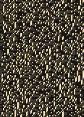 Edward Zajec 'in 1971' deki Il Cubo 'sunun uygulanması. Esasen 8 taştan oluşan bir Truchet fayans seti ve yerleştirme sanatı illüstrasyonu için kurallar