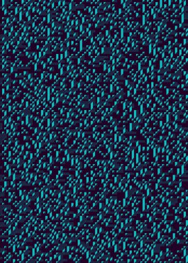 Edward Zajec 'in 1971' deki Il Cubo 'sunun uygulanması. Esasen 8 taştan oluşan bir Truchet fayans seti ve yerleştirme sanatı illüstrasyonu için kurallar