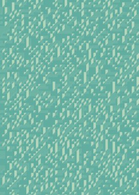 Edward Zajec 'in 1971' deki Il Cubo 'sunun uygulanması. Esasen 8 taştan oluşan bir Truchet fayans seti ve yerleştirme sanatı illüstrasyonu için kurallar