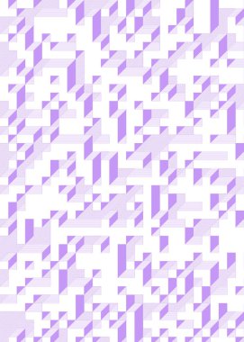 Edward Zajec 'in 1971' deki Il Cubo 'sunun uygulanması. Esasen 8 taştan oluşan bir Truchet fayans seti ve yerleştirme sanatı illüstrasyonu için kurallar