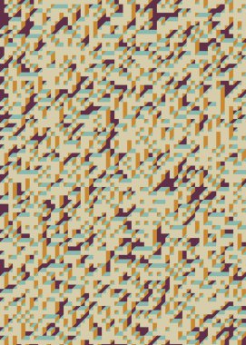 Edward Zajec 'in 1971' deki Il Cubo 'sunun uygulanması. Esasen 8 taştan oluşan bir Truchet fayans seti ve yerleştirme sanatı illüstrasyonu için kurallar