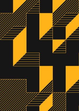 Edward Zajec 'in 1971' deki Il Cubo 'sunun uygulanması. Esasen 8 taştan oluşan bir Truchet fayans seti ve yerleştirme sanatı illüstrasyonu için kurallar